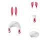 thumbnail image 5 of Kit de corona de trasero de conejo de Pascua, letrero de bienvenida DIY, trasero de conejo con orejas para hacer DIY, festivales en, 5 of 6