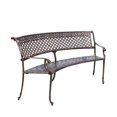 thumbnail image 1 of Noble House Sebastian Sector Outdoor Bench - Shiny Copper, 1 of 9