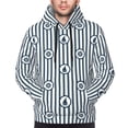 thumbnail image 2 of Bingfone Nautical1 Men's Drawstring Hoodie Long Sleeve Pocket Sweatshirts-X-Large, 2 of 6