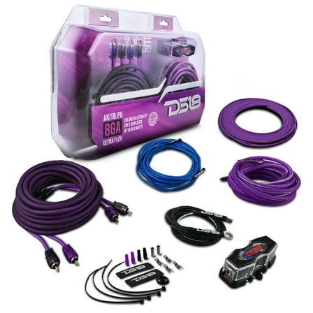 0-GA Amplifier Installation Wiring Kit - Purple