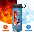 thumbnail image 6 of Yiaed Snowflakes1 Print Water Bottle with Straw Lid, Stainless Steel Double Wall Insulated Water Bottle | Leak-Proof and Spill-Proof Water Bottle, 6 of 8