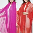 thumbnail image 4 of Summer Multi Color Solid Color Oversized Scarf Beach Towel Long Spring/summer Scarf Pleated Shawl Beach towel Beach Towels Oversized Yellow, 4 of 7