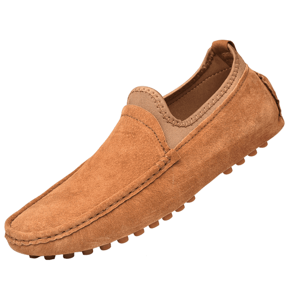 PLERISE Men’s Minimalist Slip-On Loafers, Comfortable Flat Moccasins for Driving, Walking, Casual Office Wear, Lightweight Everyday Shoes for All-Day Comfort