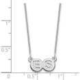 thumbnail image 3 of Custom Personalized 10K White Gold 2 Letter Bubble Necklace 10k White Gold: Jewelry by Sweet Pea - Made in USA, 3 of 5