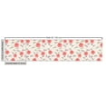 thumbnail image 2 of Ambesonne Rose Fabric by the Yard Upholstery, Blooming Flowers Thin Peduncle, 5 Yards, Eggshell Coral, 2 of 4