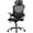 Black, variant on Office chair, comfortable swivel chair with high back, wheels, adjustable headrest, comfortable lumbar support, flip arm, black