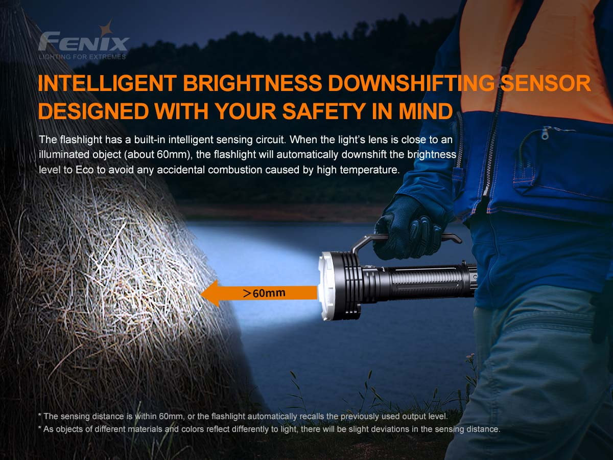 Fenix LR80R 18000 Lumen Super Bright Rechargeable Flashlight with Organizer