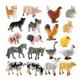 thumbnail image 4 of Juego de 19 modelos de animales de granja CUTICAT Manualidades figuras de animales de simulación estatuilla de animales, 4 of 8