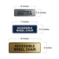 thumbnail image 5 of Signs ByLITA Standard Accessible Wheel Chair Sign (Black) - Medium, 5 of 6
