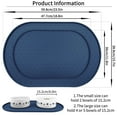 thumbnail image 3 of Ptlom Silicone Pet Placemat for Dogs and Cats, Waterproof Pet Feeding Mat Prevent Food and Water Overflow, High-Lips Dog Food Mats, Navy Blue, 3 of 9