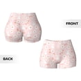 thumbnail image 5 of Kdxio Flower Rabbit Print Workout Shorts for Women Seamless Soft Smooth Gym Yoga Scrunch Active Shorts, 5 of 9