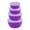 Purple #5, variant on Stackable Plastic Bowl Set with Airtight Lids | Oval Food Storage Containers for Fridge | BPA-Free Kitchen Organizers