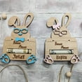 thumbnail image 4 of Easter Bunny Money Jar Unique Easter Gift Idea For Kids And S, Adorable Wood Coin Holder For Cash Or Gift Cards In Easter Baskets, Portable 4X6.5 Inch Bunny Money Holder For, 4 of 6