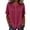 #0348-Hot Pink, variant on Pounoo Women's Blouses Mandarin Collar Short Sleeve Shirts Casual Office Lightweight Breathable Loose Fit Tops Gift