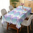 thumbnail image 6 of Rectangular Tablecloth 60x84 Inch – Waterproof Polyester Printed Table Cover, Wrinkle Resistant, Washable for Kitchen & Dining, Colorful Geometry Pattern, 6 of 6