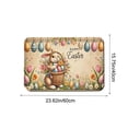 thumbnail image 2 of Tyidzon Easter Door Mat, Easter Buny Welcome Doormat, Happy Colorful Rabbit Front Door Mat Non-Slip Backing Spring Doormat for Indoor Outside Entrance Home Decor, 2 of 6