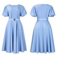 thumbnail image 2 of Women Plus Size Summer Boho Dress Casual A-Line Flowy Wedding Guest Midi Dresses, 2 of 8