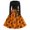 Saffron, variant on Womens Halloween Hepburn Dresses Bat Pumpkin Long Sleeve Funny Hepburn Dress Witch Hat Ghost Crew Neck Horror Hepburn Dresses, S