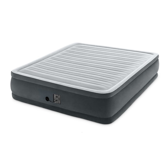 Intex Dura Beam Plus Series Elevated Mattress Airbed with Built-In Pump, King