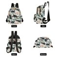 thumbnail image 4 of FORMRS Mini Backpack Purse for Women Quilted Travel Daypack Casual Shoulder Bag, Black Floral Cat Pattern, 4 of 7