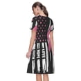 thumbnail image 2 of Bixox Robe d'Été à Manches Courtes pour Femmes Robe Ample Longueur Genou avec Poches-Awareness au Cancer du Sein, 2 of 7