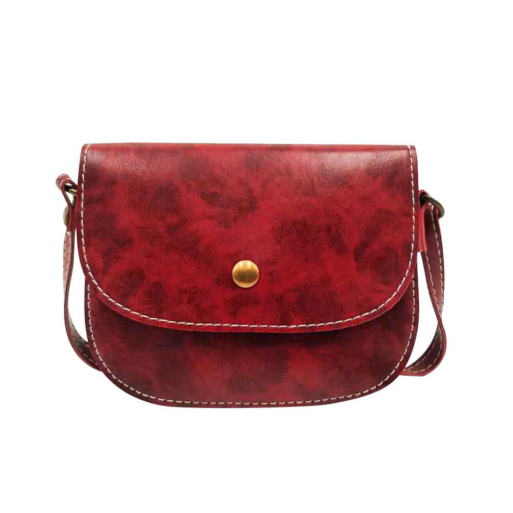 Casual Women Messenger Bags Crossbody PU Leather Mini Shoulder Handbags 