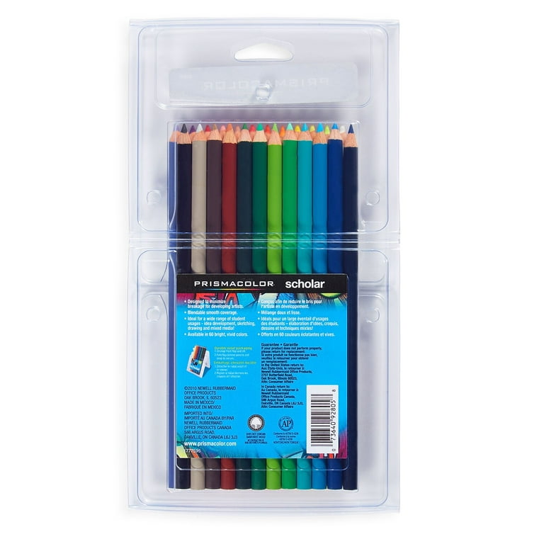 Prismacolor Scholar Colored Pencil Set, 3 mm, 24/Pack