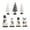 Black, variant on Novryn Christmas Wooden Tabletop Decor Set of 7, 6 x 2 Inch Snowman Reindeer Table Decor, Rustic Wooden Accent for Tabletop and Wall Display