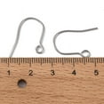 thumbnail image 2 of Original Color Earring Findings with Horizontal Loop 304 Stainless Steel Ear Wire 22x18mm Hole: 2.2mm Pin: 0.7mm, 2 of 3