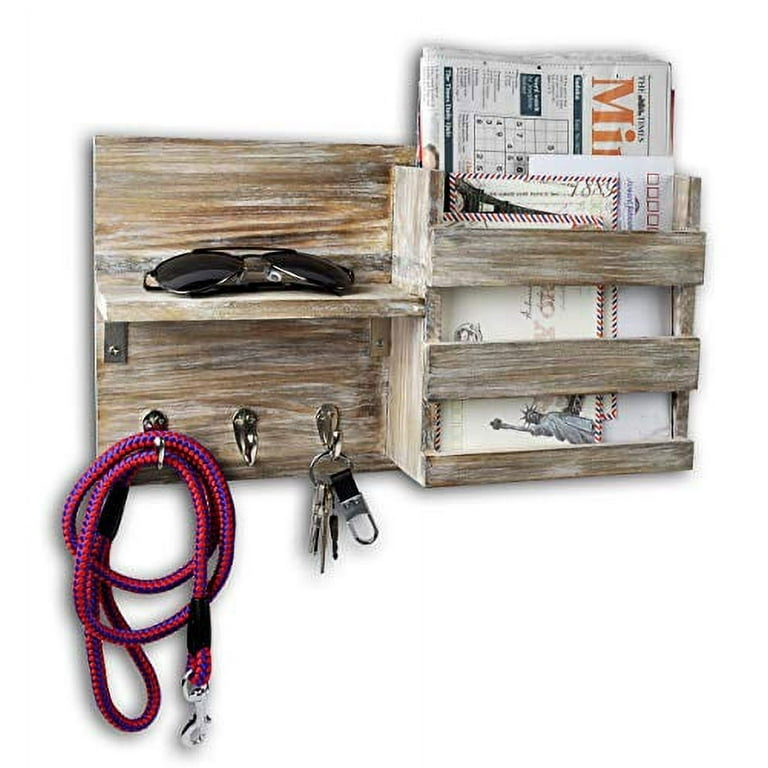 Grey key and letter holder sale