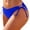 Blue, variant on Women's Solid Low - Rise Tie - Side Swim Trunks Bikini Bottoms, Adjustable String Tie Beach Swimwear for Women S - XL