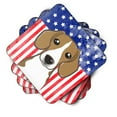thumbnail image 2 of Carolines Treasures BB2169FC American Flag and Beagle Foam Coaster Set of 4 3 1/2 x 3 1/2 multicolor, 2 of 3