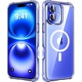 thumbnail image 1 of Funda de teléfono Mkeke Magnetic Clear para iPhone 16 con Magsafe, 1 of 9