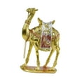thumbnail image 4 of Estatua de camello de lujo, figura de animal, obra de arte, decoración del hogar, adorno de Oriente Medio 16CMX7CMX25CM, 4 of 9