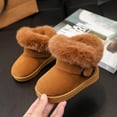 thumbnail image 6 of DMDUOU Winter Boots Ankle Boots for Girls Toddler Boots Kids Toddler Winter Shoes Girl Booties Toddler Ankle Boots Brown 27, 6 of 6