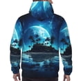 thumbnail image 7 of Sikiie Hawaiian Beach Pirate Moon Men's Hoodie, Essentials Hoodie, Sweatshirt, Pullover Hooded Sweatshirt for Men-4X-Large, 7 of 7
