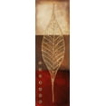 thumbnail image 2 of Pinto, Patricia 11x24 Black Ornate Wood Framed with Double Matting Museum Art Print Titled - Fossil Leaves II, 2 of 4