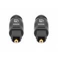 thumbnail image 4 of Cable de audio digital óptico Toslink Manhattan 356091 2 conectores Toslink S/PDIF m-m 5m, 4 of 7