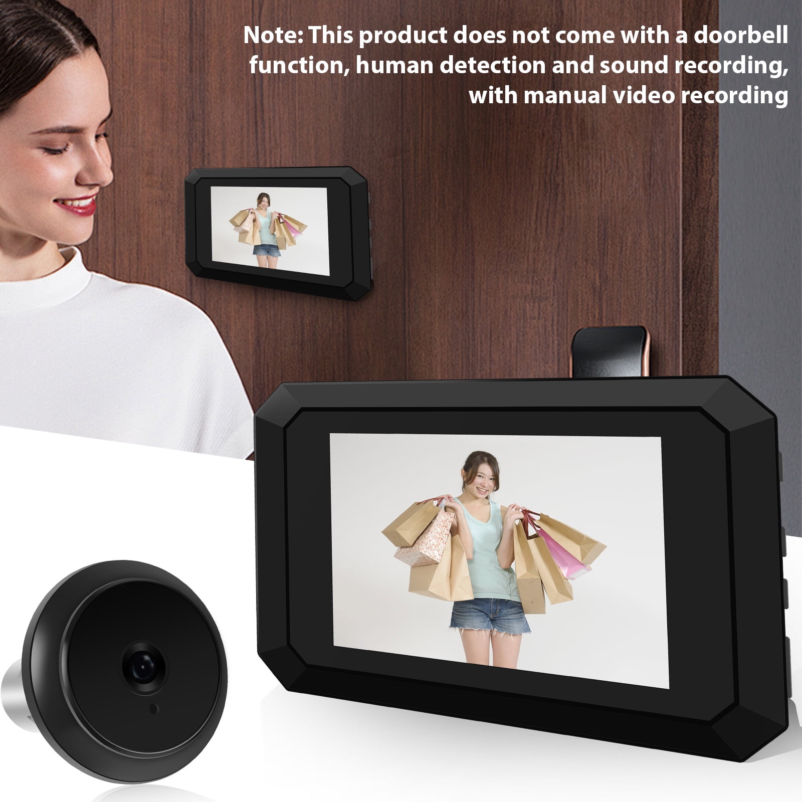 Video Doorbell Hidden Peephole Camera Wifi Video Doorbell Camera