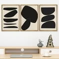thumbnail image 5 of PixonSign Framed Canvas Print Wall Art Set Geometric Duotone Circle Mid-Century Collage Abstract Shapes Illustrations Modern Art Boho Decorative for Living Room, Bedroom, Office - 24"x36"x3 NATURAL, 5 of 5