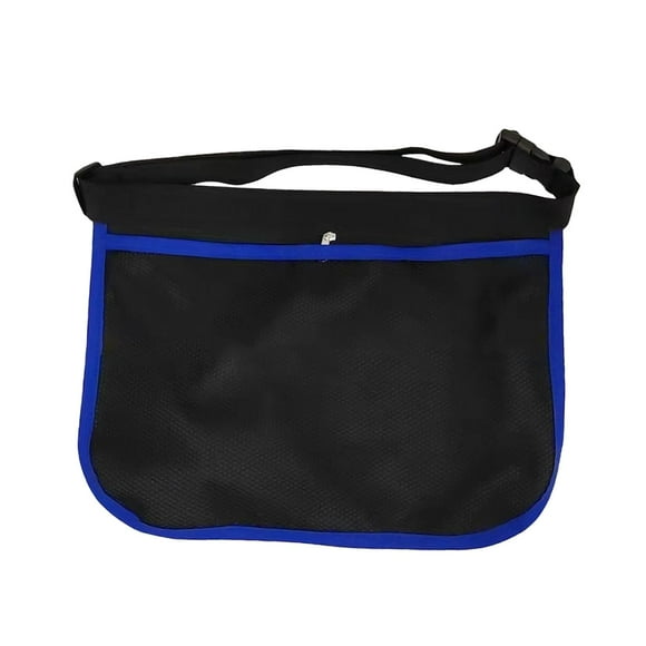 Maoww Tennis Ball Holder Pickleballs Waist Hip Bag Mesh Pickleball Pouch Bag Waist Blue 35x26cm