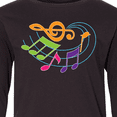 thumbnail image 4 of Inktastic Music Notes Musical Long Sleeve Youth T-Shirt, 4 of 5