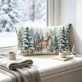 thumbnail image 6 of AYktou 20×12 Inch Christmas Pillow Covers, Soft Breathable Rectangular Throw Pillow Cases, Xmas Sofa Cushion Cover Holiday Winter Pillowcase for Bedroom Office Indoor Home Christmas Decor, 6 of 7