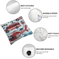 thumbnail image 6 of nygtbtfer Police Car Throw Pillow Soft Fire Truck Decorative Throw Pillowcase for Kids Teens Vehicle Pillow Case Cushion Cover Airplane Pattern Red Blue Cushion Case White, 6 of 7