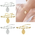 thumbnail image 4 of FENOHREFE Vintage Minimalist Women Bracelet with Snake Chain and Rosary Beads Alloy Jewelry Chain Bracelet for Any Occasion, 4 of 7