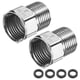 thumbnail image 1 of Válvula de Retención de Latón Uxcell de 2 Piezas, Rosca Femenina de 1/2" a Rosca Masculina de 1/2" Unidireccional Preventora de Retroceso [Plata], 1 of 6
