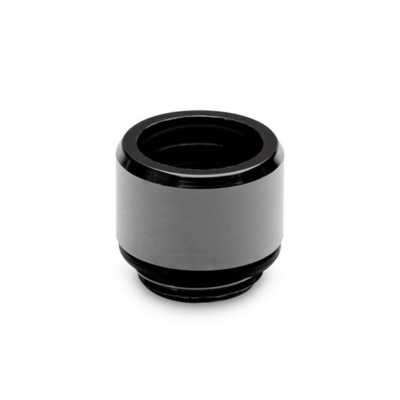 EKWB EK-Quantum Torque Micro HDP 12 Push-In Fitting for EKWB Rigid Tubing, 12mm OD, Black Nickel, 4-pack