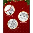 thumbnail image 2 of Boho Geometric Christmas Tree Skirt 36 Inches Large Christmas Skirt Tree, Black White Modern Abstract Art Aesthetics Tree Skirt Christmas Decorations for Fireplace Party Holidays Indoor Outdoor, 2 of 7