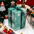 thumbnail image 3 of HOMERAL Christmas Wrapping Paper Roll - Green Gift Wrap with Nutcracker Mouse, Dancing Girl, Candy Cane, Dahlia - Perfect for Christmas - 17 Inch X 33 Feet, 3 of 7