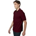 thumbnail image 4 of Hanes EcoSmart Men's Polo Shirt (Big & Tall Sizes Available) Maroon 3XL, 4 of 5